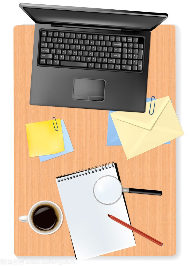 高效辦公必備 筆記本、計算器與其他矢量辦公用品